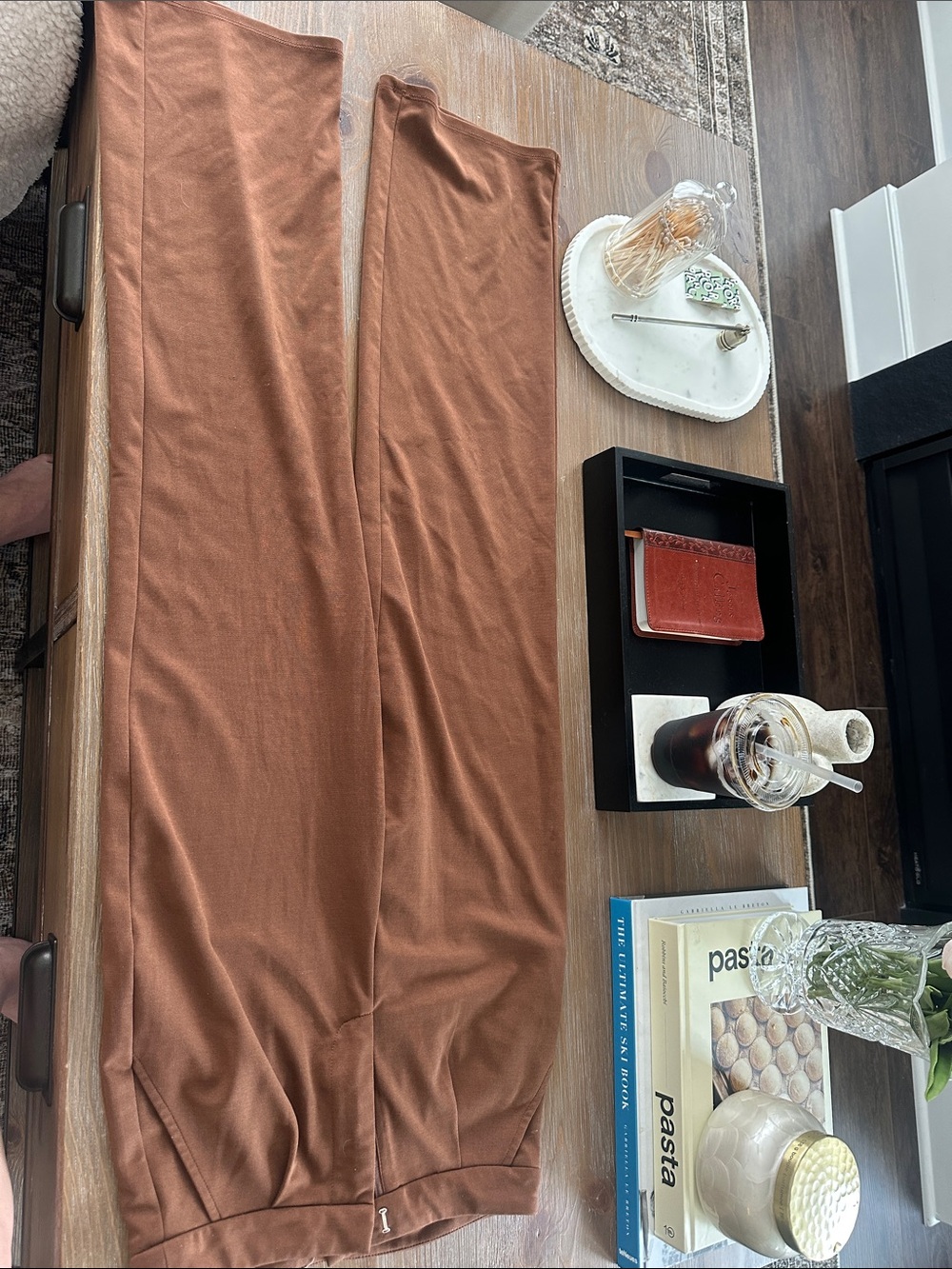 Altar'd State Rust Brown Wide-Leg Pants
